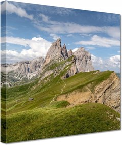 Vászonkép 20x20 Egy nap a hegyekben Hegyek Kilátás