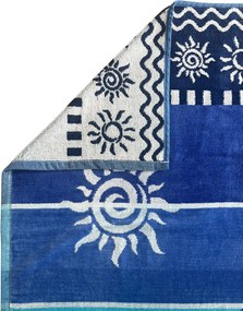 STROMBOLI Strandtörölköző kék 165x90cm