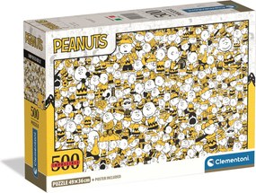Snoopy Crowd Chaos 500 db-os Compact puzzle Clementoni