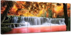 Vászonkép 150x70 Őszi vízesés