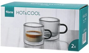 4Home Haze Hot&Cool termo pohár lungo 100 ml,, 2 db