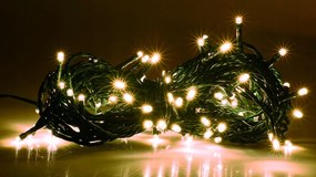 KĂŒltĂ©ri karĂĄcsonyfa lĂĄmpa jĂ©gcsapok LZS-ECO-LED-300 meleg