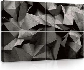 Vászonkép 120x80 Geometria absztrakt textúra arc szögek modern