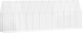 vidaXL Csirkeketrec 2 pcs Ezüst 600 x 100 x 210 cm Horganyzott acél