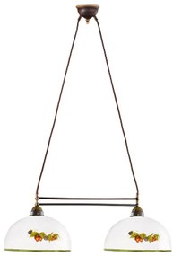 Kolarz 731.82.136 - Csillár zsinóron NONNA 2xE27/75W/230V szőlők/eprek