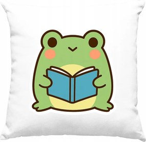 Béka párna Gyerek béka könyv 2 fehér