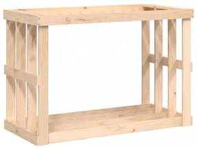 tömör fenyőfa kültéri rönktároló 108x52x74 cm