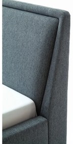 Zöld-kék kárpitozott franciaágy ágyrács nélkül 160x200 cm Frieda – Meise Möbel