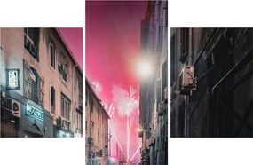 Tűzijáték Marseille-ben (90x60 cm)