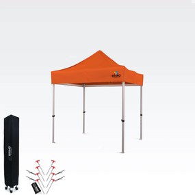 Összecsukható alumínium árusítóstand falak nélkül | BRIMO Exclusive Alu 2x2 m - falak nélkül - Narancs