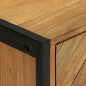 Highboard 50x35x75 cm Tömör fa Akác