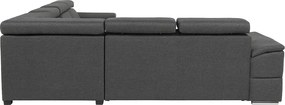 Sarok ülőgarnitúra, szürke, SEGORIA LUX