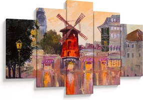 Kép - Moulin rouge, Párizs, Franciaország (150x105 cm)