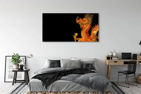 Canvas képek Japán arany sárkány 100x50 cm
