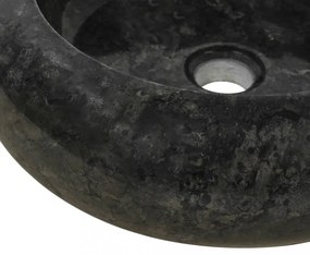 Fekete márvány mosdókagyló 40 x 12 cm