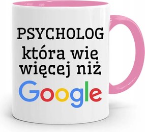 Pszichológus Pszichiáter Terapeuta Bögre Rózsaszín, fényképes nyomtatással