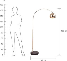 ARC állólámpa, arany 166 cm