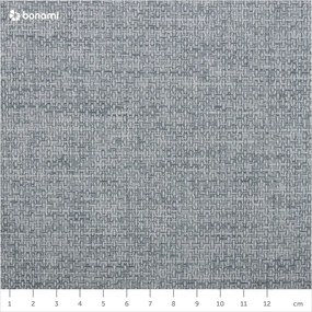 Kék kárpitozott franciaágy tárolóhellyel és ágyráccsal 180x200 cm Lotte - Meise Möbel