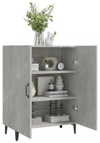 betonszürke szerelt fa tálalószekrény 70 x 34 x 90 cm