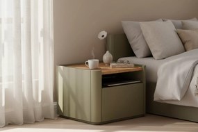 Elivo éjjeliszekrény 50 cm fiókkal - eukaliptusz / baltic dune tölgy