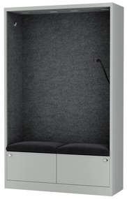 Sally 1150mm korpus Szary - siedzisko Ciemnoszary