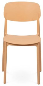 Barackszínű műanyag kerti szék Hébé – Bonami Essentials