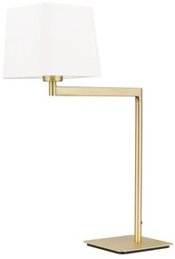 Orion LA 4-1209/1 - Asztali lámpa CARLTON 1xE27/40W/230V fehér/arany