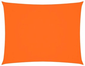 narancssárga téglalap alakú oxford-szövet napvitorla 2,5 x 4 m