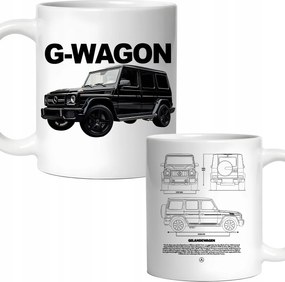 Mercedes G-wagon Bögre Születésnapi Ajándék Karácsony 330ml Csomagolás