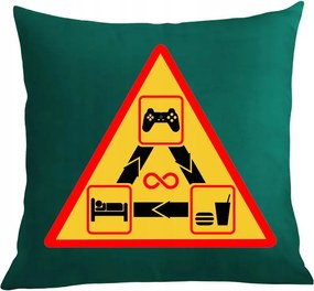 Párna párnahuzat Eat Sleep Play