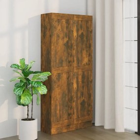 Füstös tölgyszínű fa fürdőszobaszekrény 82,5x30,5x185,5 cm