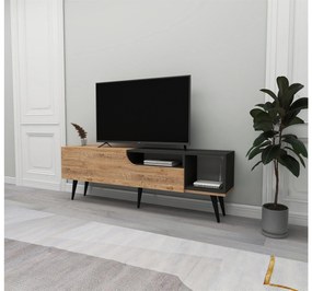 TV asztal/szekrény Monuma (atlanti fenyő + antracit) . Akció -22%. 1095321