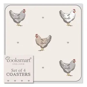 Farmer 4 db-os parafa poháralátét szett - Cooksmart ®