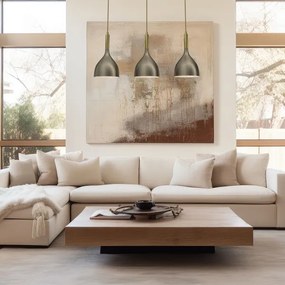 Csillár zsinóron NOAK 3xE27/15W/230V réz/arany