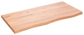 világosbarna kezelt tömör tölgyfa asztallap 100x50x(2-4) cm