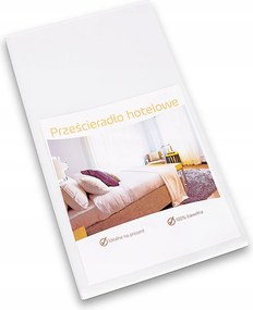 Fehér Szállodai Lepedő Hagyományos Klasszikus 160x240 130g Pamut 50/5