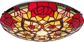 Brilagi - Tiffany-stílusú vitrázs mennyezeti lámpa GARLAN 2xE27/60W/230V