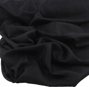 Fátyol Szövet Sima Függöny anyag 300 cm fekete fátyol 0,5 mb