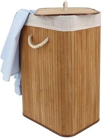 Rectangular bambusz szennyeskosár - Compactor