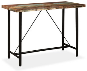 Tömör újrahasznosított fa bárasztal 150 x 70 x 107 cm