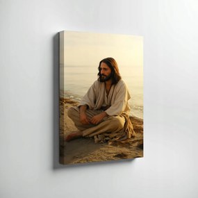 Vászonkép Canva Jézus a Genezáreti-tónál 70x50cm
