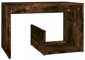 füstös tölgy színű szerelt fa kisasztal 59 x 36 x 38 cm