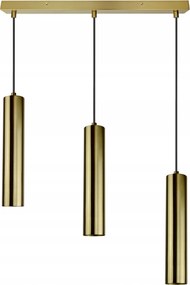 Led Mennyezeti Függő Lámpa Túlnyúlás Állítható Modern Tubus 3x GU10 Arany