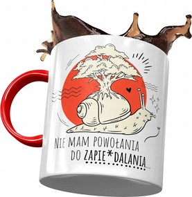 Bögre Piros Vicces Nincs Elhívásom Ajándék Nyomtatott Fotóval