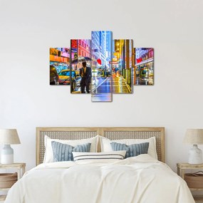 Kép - Város neonfényben (150x105 cm)