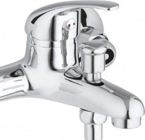 Erga Timo, kádcsaptelep kézizuhany készlettel, króm, ERG-YKA-BW.TIMO-CHR