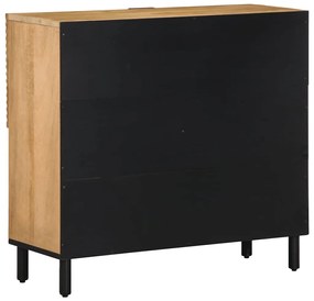 komód barna 80x33x75 cm tömör fa mangó