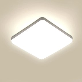 Mennyezeti Låmpa Ajieqaq Led Plafon Fehér Négyzet 4000K 36W 23X4 CM