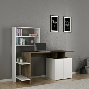 Melis Walnut and White íróasztal