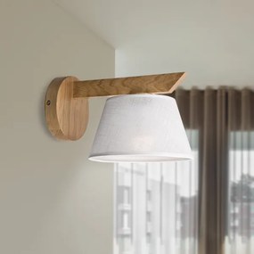 Brilagi - LED  Fali lámpa ANTHONY 1xE14/40W/230V tölgy/fehér